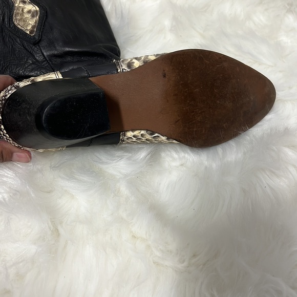 Code West Snake and Leather Boots - Picture 5 of 5